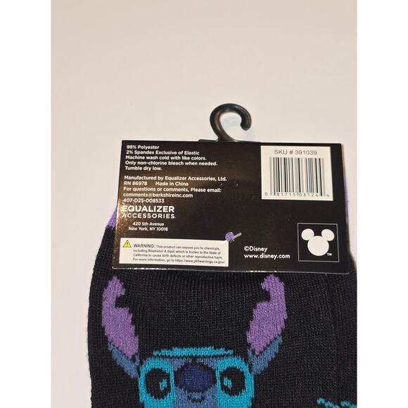 Three Pairs Stitch Face Crew Neck Socks Adult Size 9-13 - Picture 4 of 6